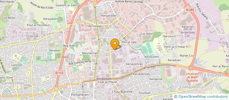 localisation de l'entreprise ELLIPTIKA à BREST