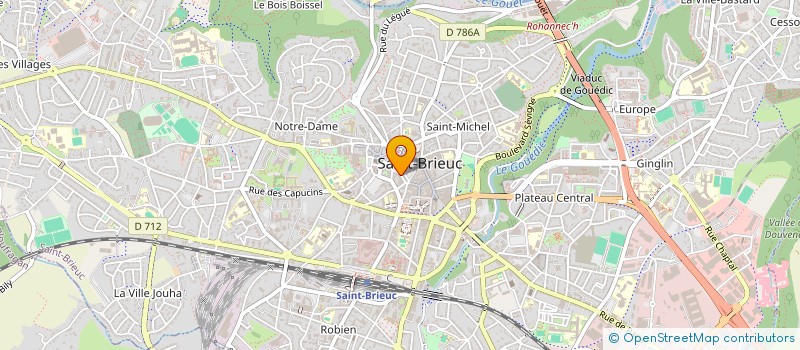 localisation de l'entreprise ELLIROCA à SAINT-BRIEUC