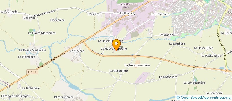 localisation de l'entreprise ELLIRYC à LES HERBIERS