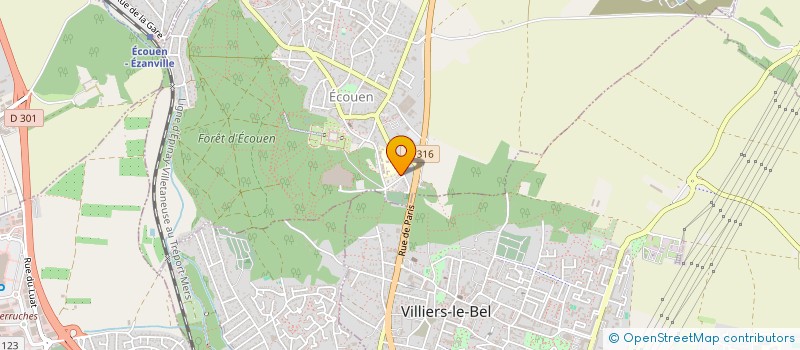 localisation de l'entreprise ELLISS à ECOUEN