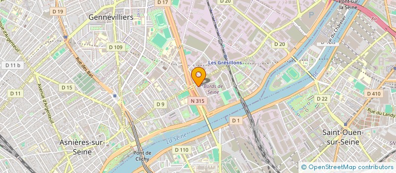 localisation de l'entreprise ELLIT à ASNIERES-SUR-SEINE