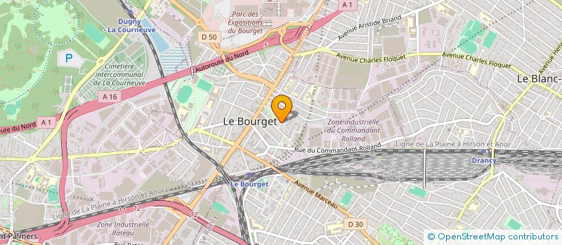 localisation de l'entreprise ELLIT CAR SERVICE à LE BOURGET
