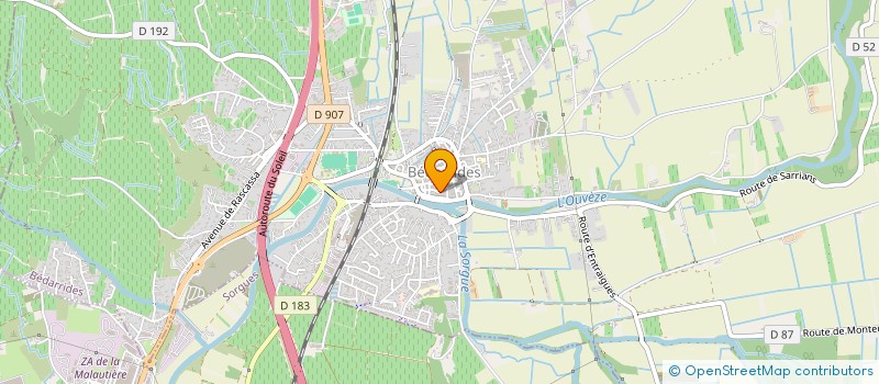 localisation de l'entreprise ELLITI  BEDARRIDES