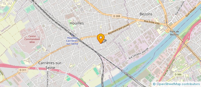 localisation de l'entreprise ELLIVOTEC à HOUILLES