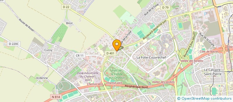 localisation de l'entreprise ELLIX INFORMATIQUE  HEROUVILLE-SAINT-CLAIR