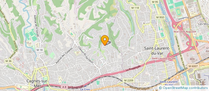 localisation de l'entreprise ELLJY CGPI à CAGNES-SUR-MER