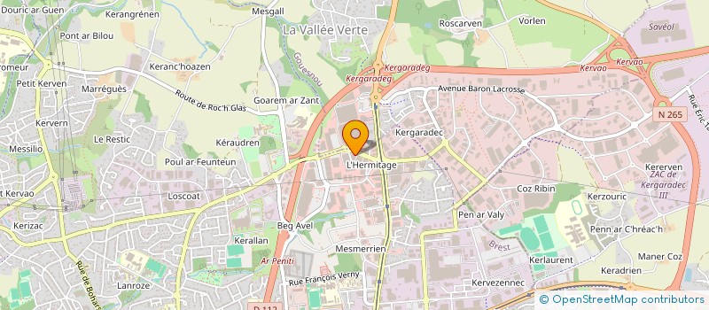 localisation de l'entreprise ELLMAS à BREST