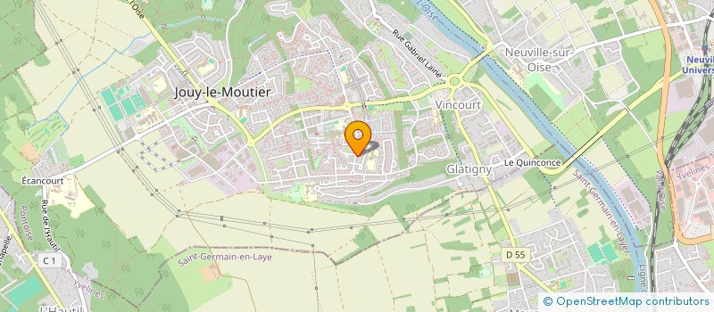 localisation de l'entreprise ELLN à JOUY-LE-MOUTIER