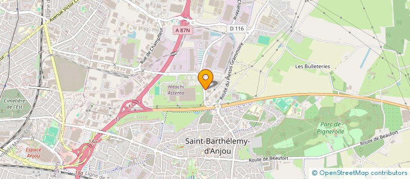 localisation de l'entreprise ELLO  SAINT-BARTHELEMY-D'ANJOU