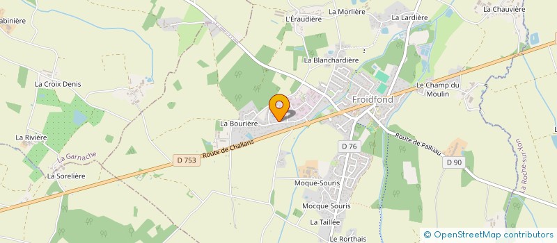 localisation de l'entreprise ELLO  FROIDFOND