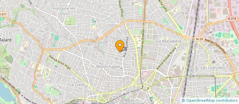 localisation de l'entreprise ELLO IMMOBILIER à DIJON