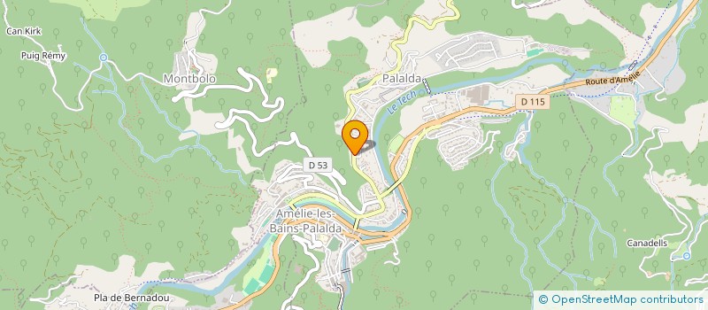 localisation de l'entreprise ELLORO  AMELIE-LES-BAINS-PALALDA