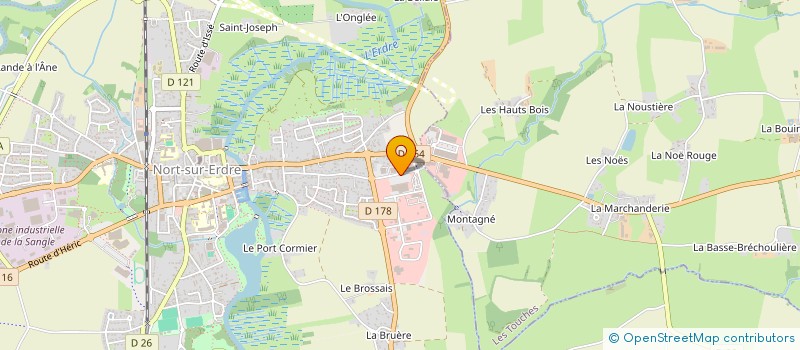 localisation de l'entreprise ELLOVIMMO  NORT-SUR-ERDRE