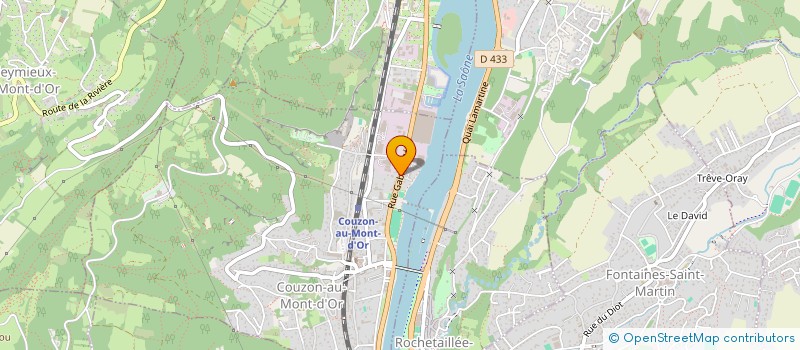 localisation de l'entreprise ELLP  COUZON-AU-MONT-D'OR