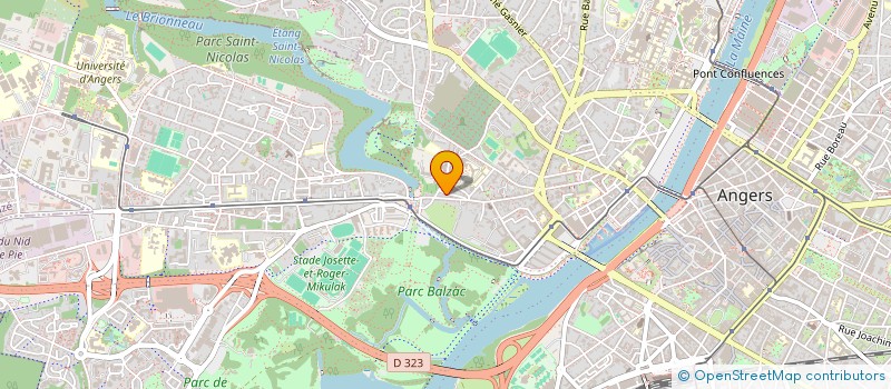 localisation de l'entreprise ELLS à ANGERS