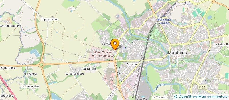 localisation de l'entreprise ELLU IMMO à MONTAIGU-VENDEE