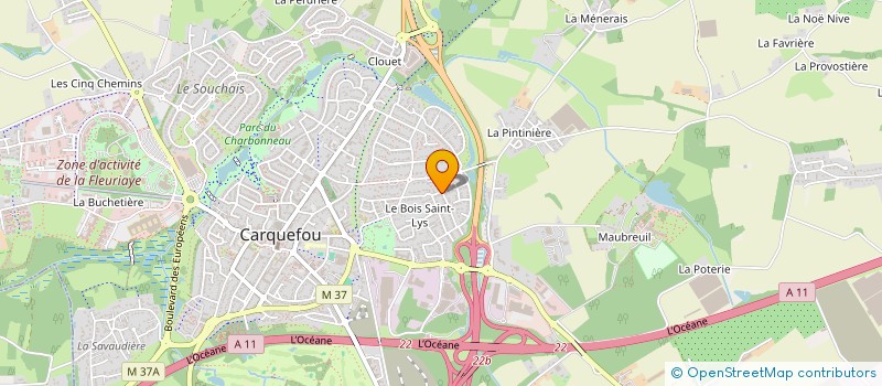 localisation de l'entreprise ELLURA  CARQUEFOU