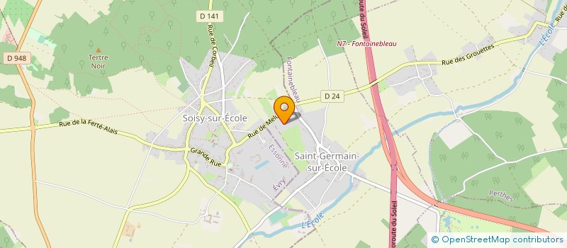 localisation de l'entreprise ELLUVIA à SAINT-GERMAIN-SUR-ECOLE