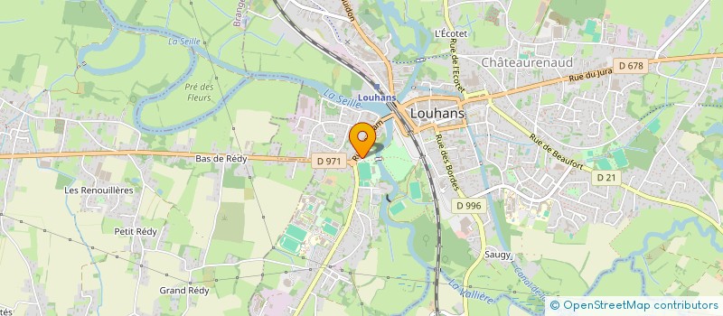 localisation de l'entreprise ELLYOTT à LOUHANS