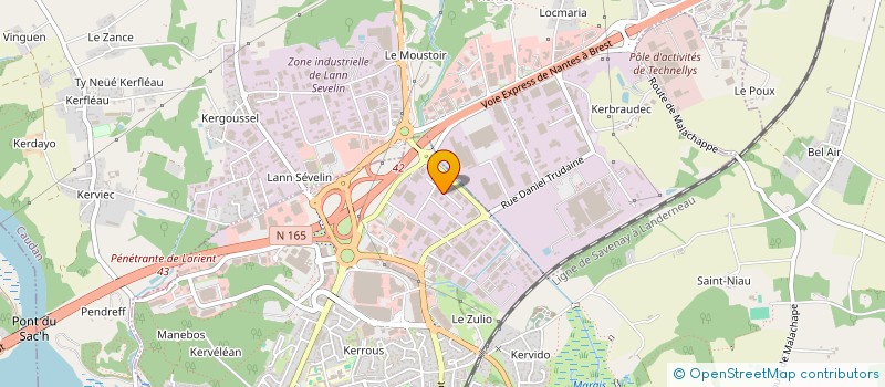 localisation de l'entreprise ELLYPSE à LANESTER