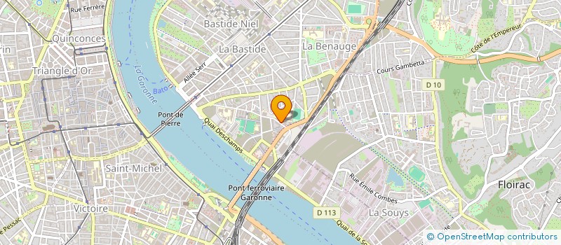 localisation de l'entreprise ELLYX à BORDEAUX
