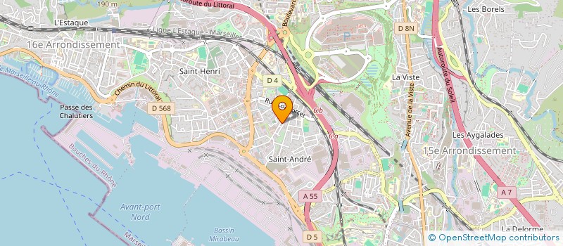 localisation de l'entreprise ELM à MARSEILLE
