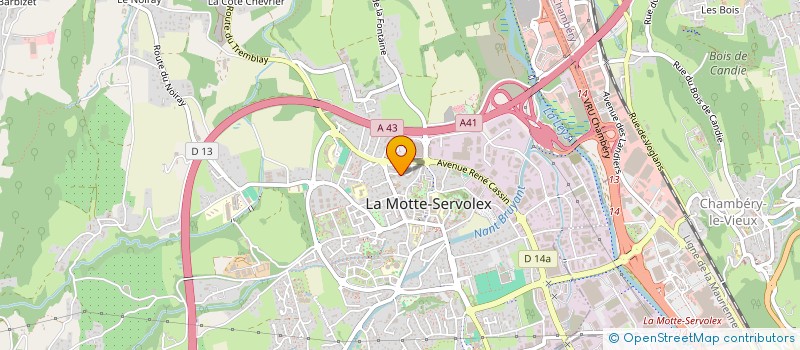 localisation de l'entreprise ELM  LA MOTTE-SERVOLEX