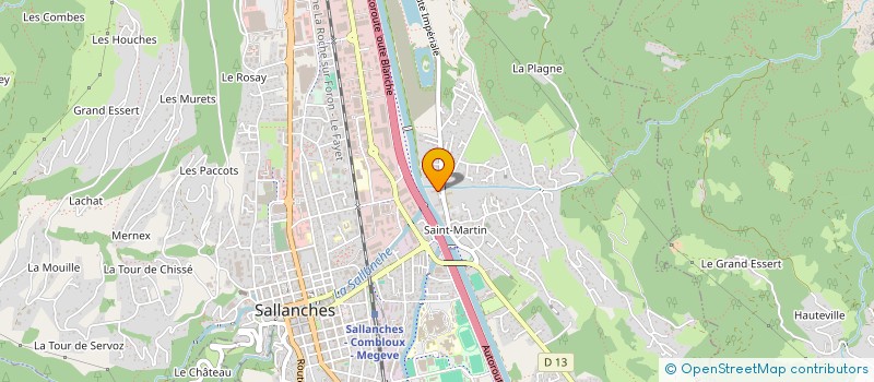 localisation de l'entreprise ELM 74  SALLANCHES