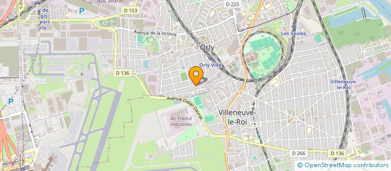 localisation de l'entreprise ELM  ORLY