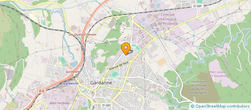 localisation de l'entreprise ELM à GARDANNE