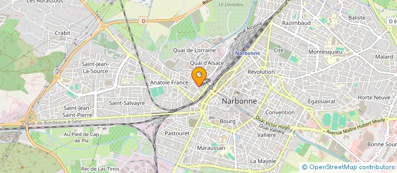 localisation de l'entreprise ELM  NARBONNE