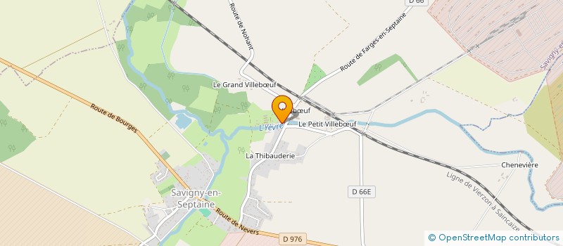 localisation de l'entreprise ELM à SAVIGNY-EN-SEPTAINE