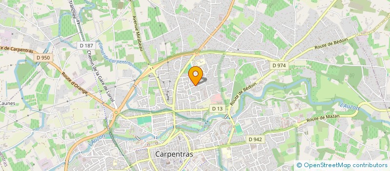 localisation de l'entreprise ELM ARTISAN à CARPENTRAS