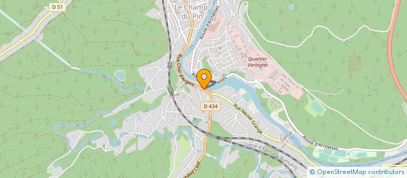 localisation de l'entreprise ELM' B SARL à EPINAL