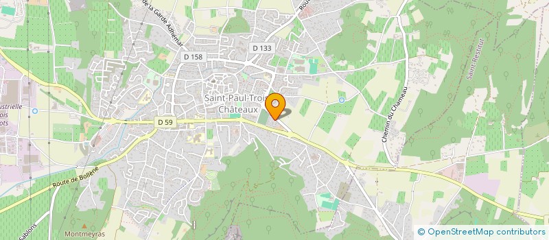 localisation de l'entreprise ELM CONSTRUCTIONS ET PISCINES  SAINT-PAUL-TROIS-CHATEAUX