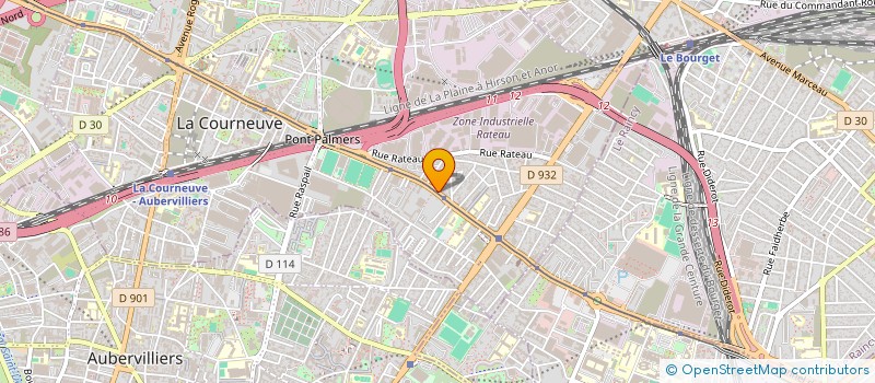 localisation de l'entreprise ELM COPRO à LA COURNEUVE