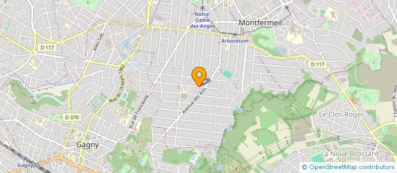 localisation de l'entreprise ELM IMMO à MONTFERMEIL