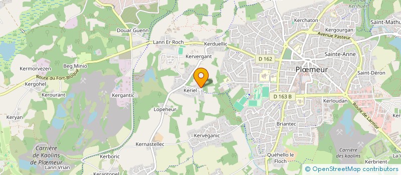 localisation de l'entreprise ELM LAVERIE  PLOEMEUR