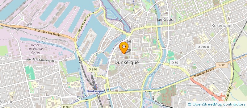 localisation de l'entreprise ELM MEDIA à DUNKERQUE