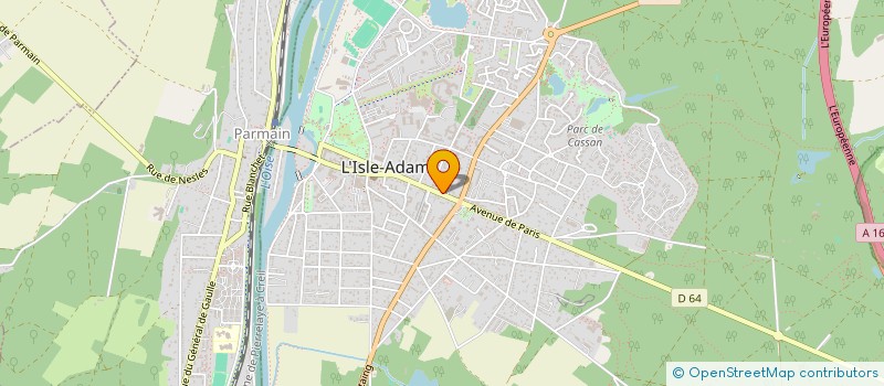 localisation de l'entreprise ELM PRODUCTION  L'ISLE-ADAM