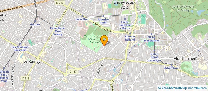 localisation de l'entreprise ELM RENOVATION à CLICHY-SOUS-BOIS