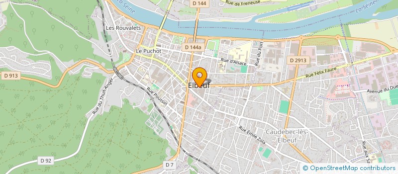 localisation de l'entreprise ELM SERVICES  ELBEUF