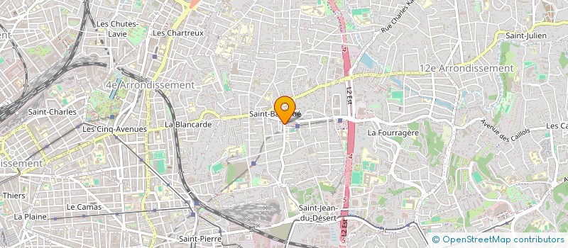 localisation de l'entreprise ELMA à MARSEILLE