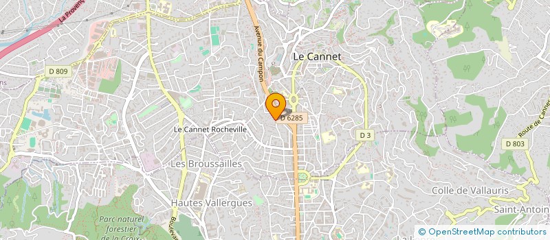 localisation de l'entreprise ELMA à LE CANNET