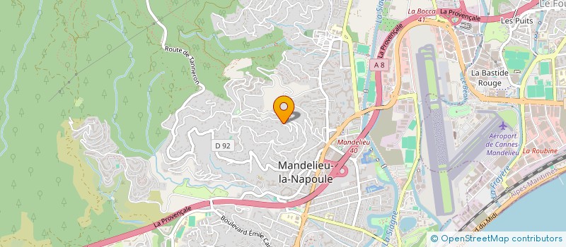 localisation de l'entreprise ELMA  MANDELIEU-LA-NAPOULE