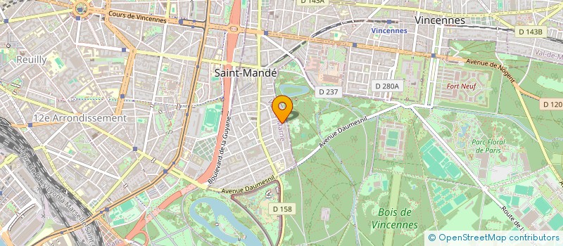 localisation de l'entreprise ELMA à SAINT-MANDE