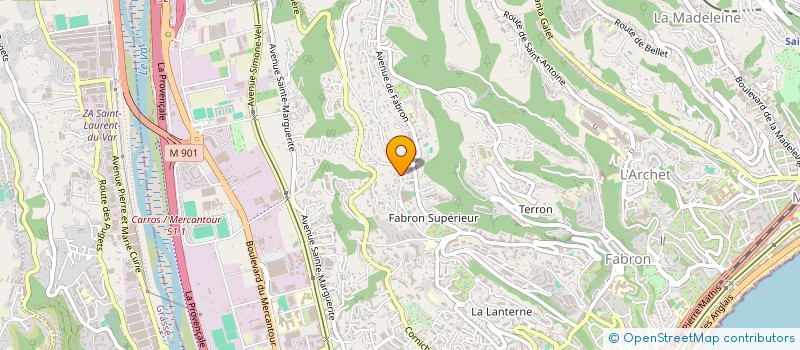 localisation de l'entreprise ELMA à NICE