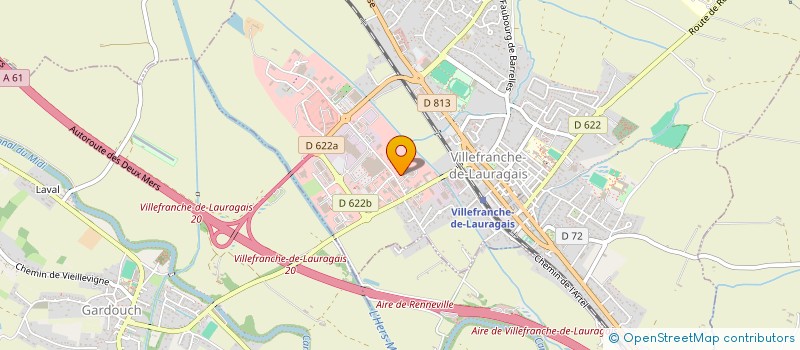 localisation de l'entreprise ELMA  VILLEFRANCHE-DE-LAURAGAIS
