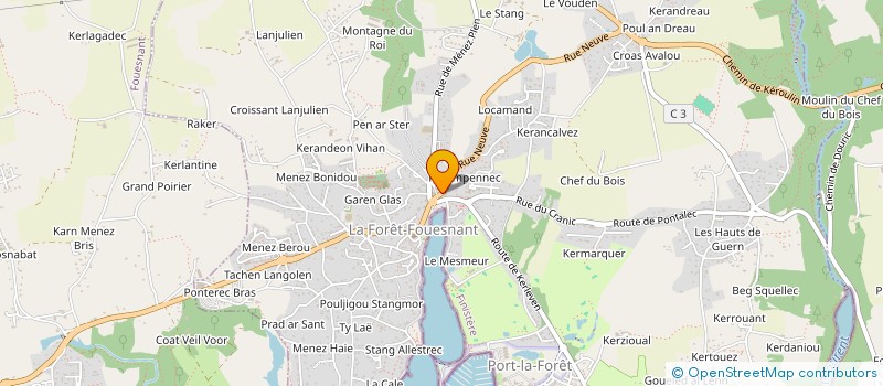 localisation de l'entreprise ELMA  LA FORET-FOUESNANT