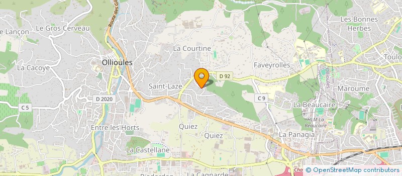 localisation de l'entreprise ELMA  OLLIOULES